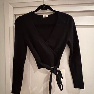Aritzia Black Wrap Cardigan